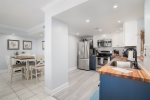 A second dining option conveniently located near the kitchen.