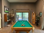 Downstairs Pool Table