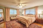 The master suite is elegant and comfortable.