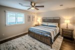 Master bedroom with king bed