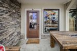 exterior door accesses unit interior stairs