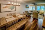 lovely living space with queen sleeper sofa