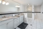 bath number two, tile and granite