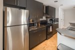 stainless counter tops in kitchen