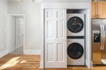 Full size stack washer and dryer