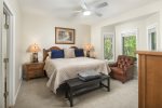 master bedroom has king bed