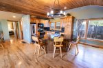 Spacious kitchen with island