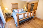 Master bedroom with king bed