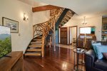 One of a kind, custom artisan crafted stair case