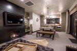 Open floor plan, living room area