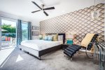 Master Bedroom: King Bed, TV