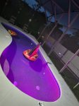 Pool with LED lights