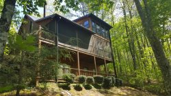 Dreaming of the Creek 4BR+Bunk Bed, 3Bath, Hot Tub, Fire Pit, Creek View, Sleeps 10, Near Blue Ridge, GA