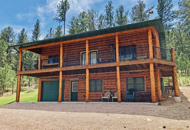 Secluded Cabin In The Forest Surrounded By Black Hills Beauty