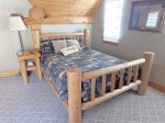 Upstairs bedroom with queen bed 