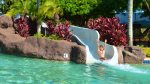 Pool with a Slide and Beach at PBAC