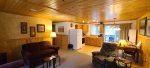 The living room opens to the dining room and kitchen.