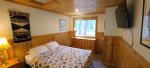 Bedroom one has a queen bed 