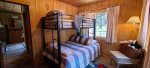 Second bedroom with a bunkbed double on bottom twin on top