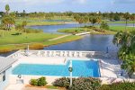 Community Swimming Pool overlooking Resort golf course and lakes.