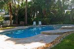 Patio & Pool Deck terraced into private back yard area.