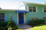 Front entry door and porch.