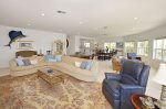 Living Room with comfrotable seating areas.