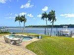 Pool / Front Yard / Dock looking North.