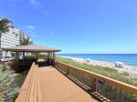 Covered Gazebo and Wide Oceanfront Deck Area