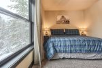 Upper level bedroom 4 with king bed, attached bath