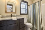 Upper level bedroom 4 with king bed, attached bath