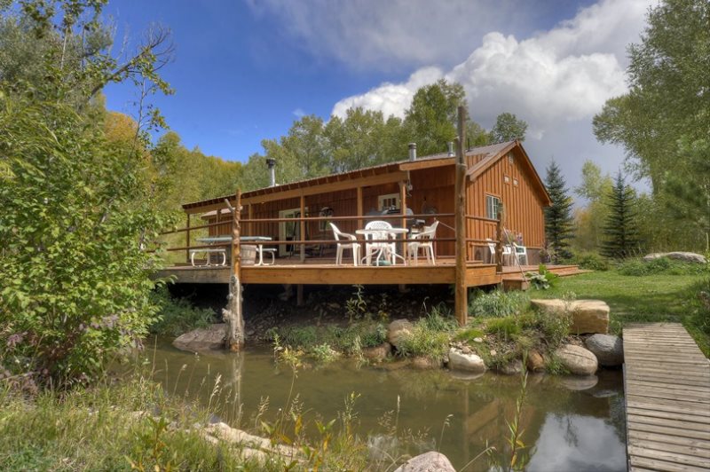 Durango Hesperus Colorado Riverfront Vacation Rental Cabin W Fishing River Canoe Pond Island Hot Tub