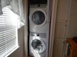 Full size stackable washer and dryer
