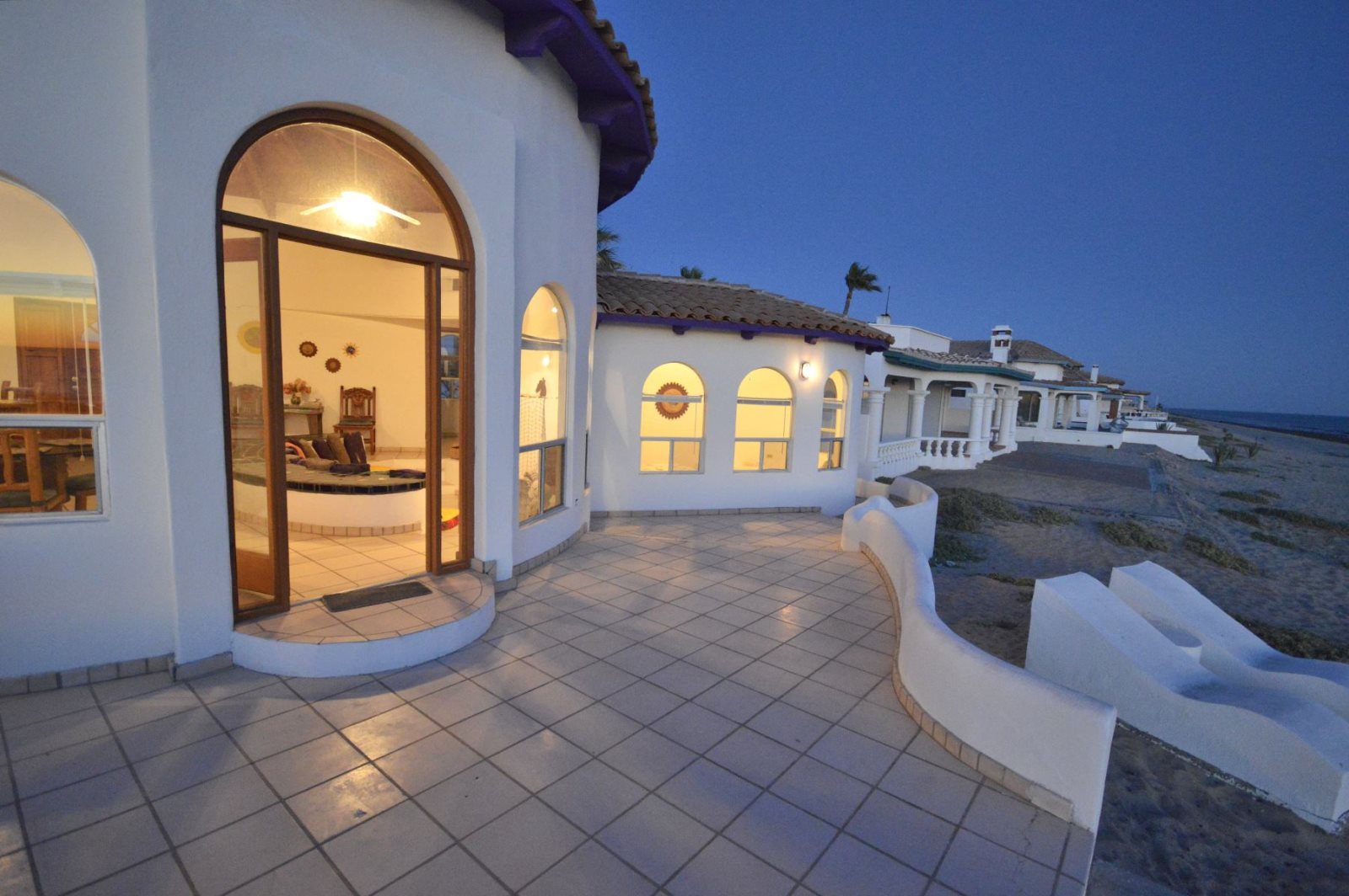 Sun House Beach Front Rental Home in Las Conchas Rocky Point