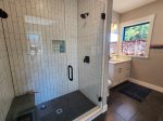 Master bathroom upstairs off queen bedroom
