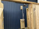 Fully enclosed outdoor shower