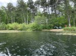 View looking back at the house from the lake