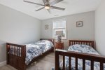 Fourth bedroom with two twin size beds - perfect for the kids 