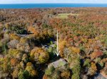 Aerial view of the house