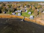 Bell Buoy is the cottage to the left of the dock