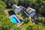 Spacious Cape Cod vacation retreat located in Eastham with large salt-water pool