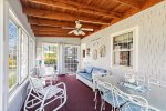 Cape Cod coastal decor and additional dining space