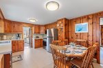 Fully equipped kitchen with stainless steel appliances