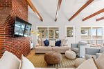 Comfortable sitting area big enough for the whole family