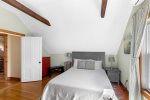Bright, beautifully decorated bedroom with a full bed in this Harwich vacation rental