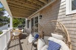 Side deck view with easy access from kitchen and living room.