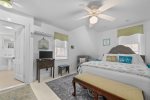 Second Floor bedroom with a queen bed, perfect for guest visiting Centerville, MA