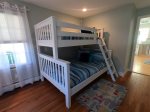 FIRST floor bedroom 1. A full on the bottom/twin on the top bunk bed available