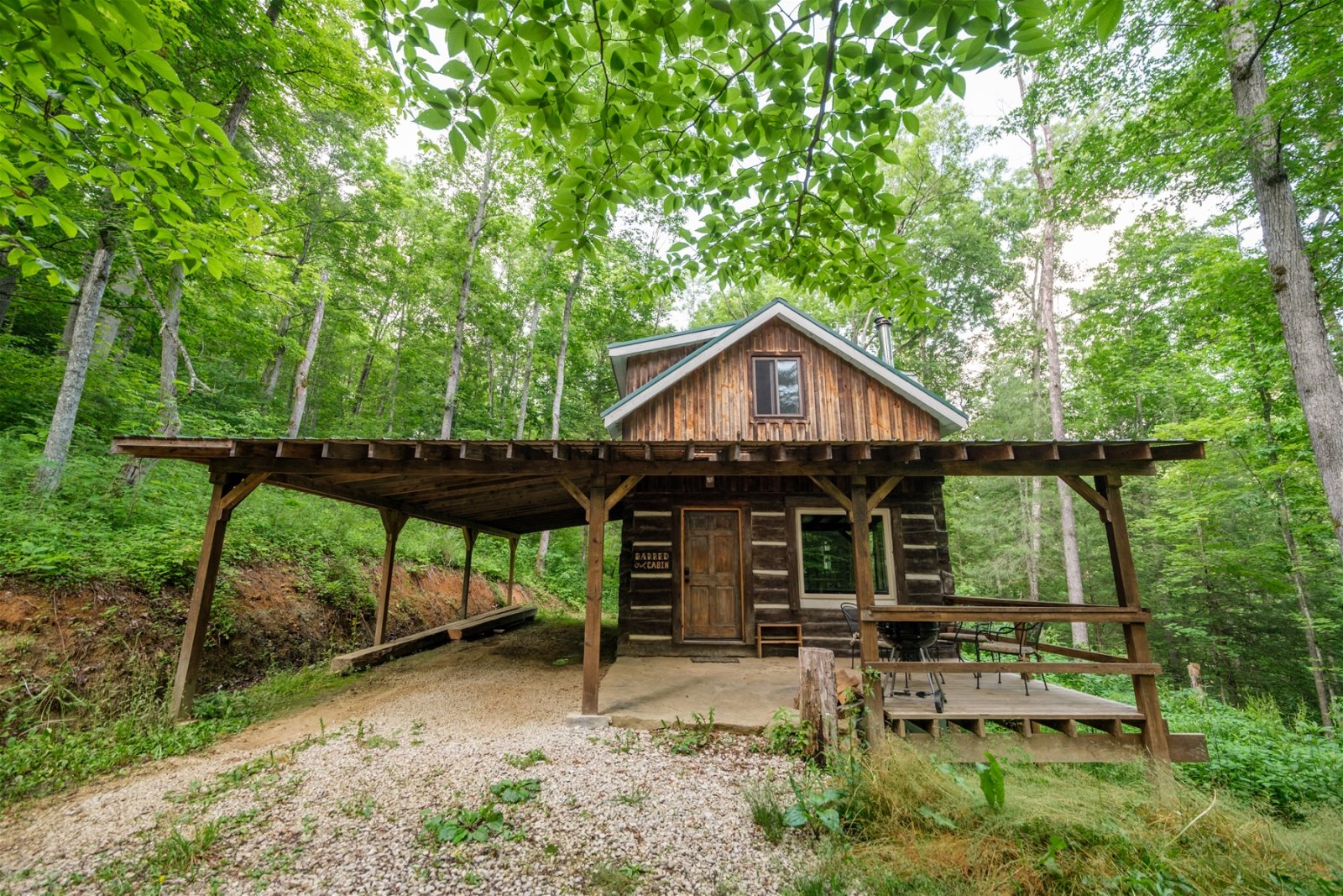 Barred Owl Log Cabin