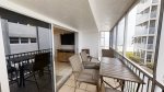 Private screened lanai with gulf view